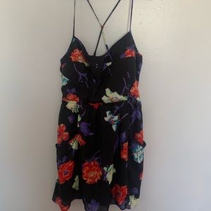 Floral American eagle tank dress